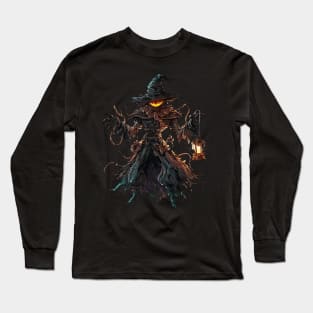 Spooky pumpkin Scarecrow Long Sleeve T-Shirt